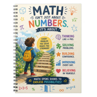 Inspiring Spiral Notebook for Bright Thinkers Notitieboek