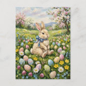 Inspiring Spring Easter Eggs And Bunny Briefkaart (Voorkant)