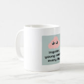 Inspiring Young Minds Every Day Cute Cloud Mug Koffiemok (Voorkant links)