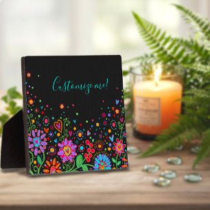 Inspirivity Gepersonaliseerd Naam Quote  Bloemen Fotoplaat