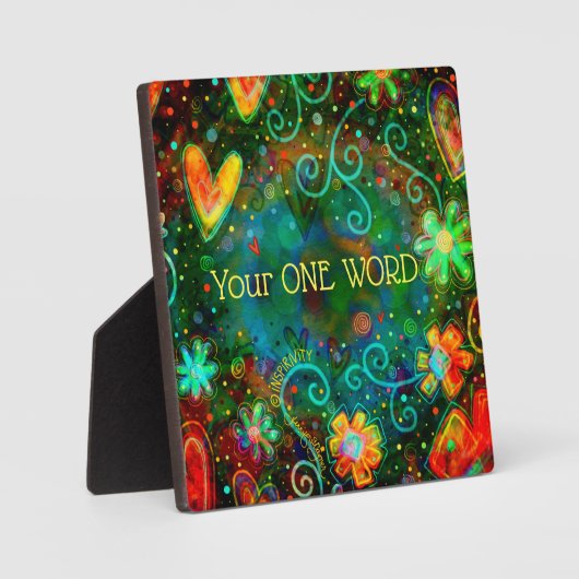 Inspirivity Gepersonaliseerde trendy,  bloemen Fotoplaat (Voorkant)