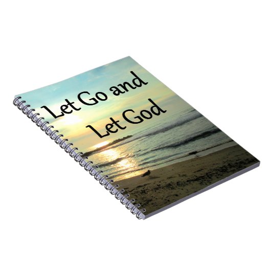 INSPIRLAAT LATEN GAAN EN GOD FOTO LATEN TOEKOMEN NOTITIEBOEK (Rechterzijde)