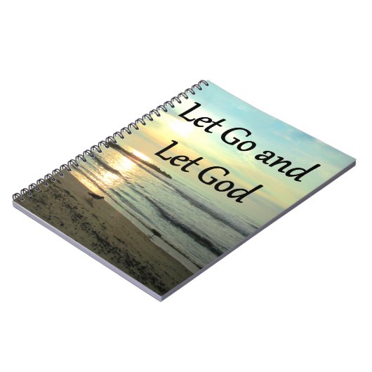 INSPIRLAAT LATEN GAAN EN GOD FOTO LATEN TOEKOMEN NOTITIEBOEK (Linkerzijde)