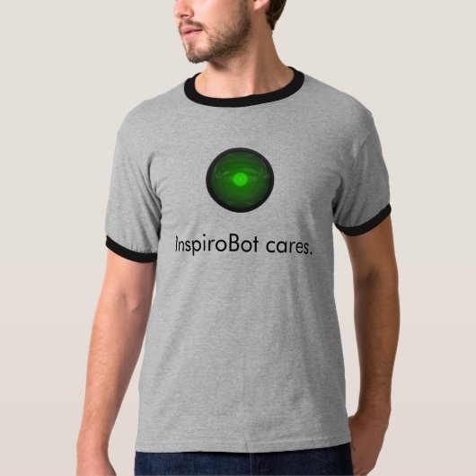 InspiroBot geeft om. t-shirt (Voorkant)