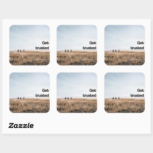 InspiroSticker Vierkante Sticker (Vel)