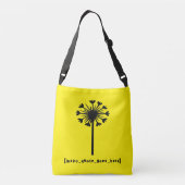 Inspo citaat gaat hier crossbody tas (Achterkant)