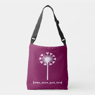Inspo citaat gaat hier crossbody tas