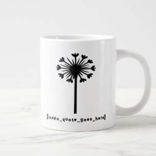 Inspo citaat gaat hier grote koffiekop