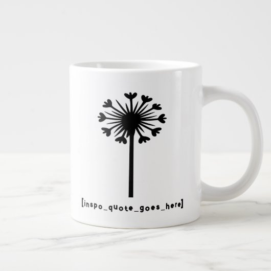 Inspo citaat gaat hier grote koffiekop (Rechts)