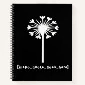 Inspo citaat gaat hier notitieboek (Voorkant)