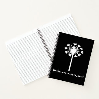 Inspo citaat gaat hier notitieboek