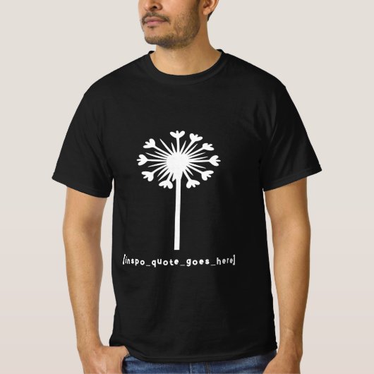 Inspo citaat gaat hier t-shirt (Voorkant)