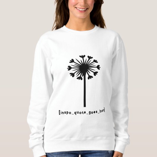 Inspo citaat gaat hier trui (Voorkant)