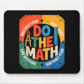 Insring Slogan Love Hope Fear Do The Math Sitive Muismat (Voorkant)