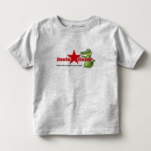 Insta-Gator - Wanneer de problemen niet wachten Kinder Shirts (Voorkant)