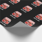 Insta-jam Funny Social Media Jam Pun Dark BG Cadeaupapier (Hoek)