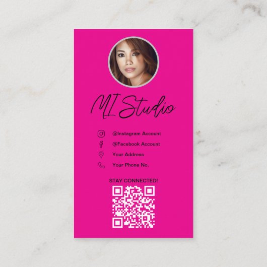 Insta-Visitekaartje Visitekaartje (Achterkant)