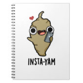 Insta-yam Grappige Sociale Media Groente Woordspel Notitieboek (Voorkant)