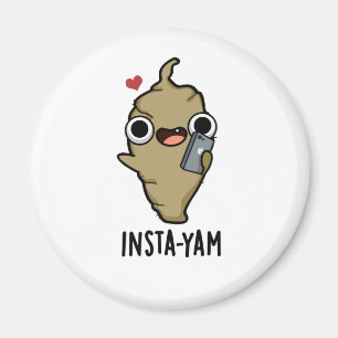 Insta-yam Grappige Sociale Media Veggie Pun Magneet