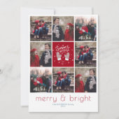 Instafriendly 8 Grid Kerstfeestdag Feestdagenkaart (Voorkant)