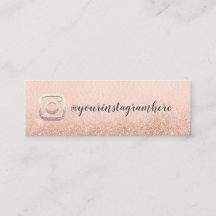Instagra Social Media Logo Event Blog Huid Glitter Mini Visitekaartje