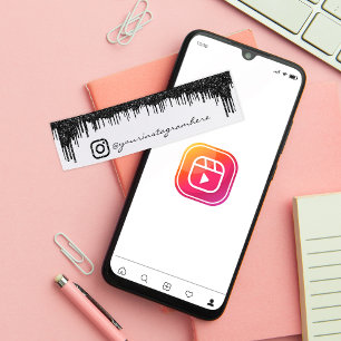 Instagra Social Media Logo Event RSVP Black Drives Mini Visitekaartje