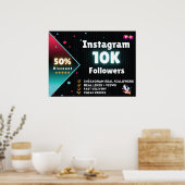 Instagram 10K volgers | Instagram volgers kopen Poster (Keuken)