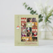 Instagram 14 kerstfoto postkaarten feestdagenkaart (Staand voorkant)