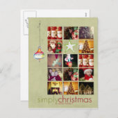 Instagram 14 kerstfoto postkaarten feestdagenkaart (Voorkant / Achterkant)