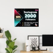 Instagram 2000 volgers | Instagram volgers kopen Poster (Thuiskantoor)
