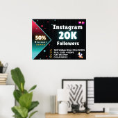 Instagram 20K volgers | Instagram volgers kopen Poster (Thuiskantoor)