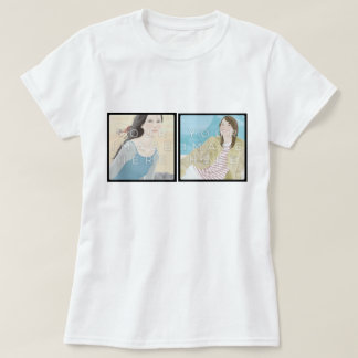 Instagram 2 Foto aangepast aangepast T-shirt voor