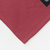 Instagram 2-Photo Red Custom Fleece Blanket Deken (Hoek)