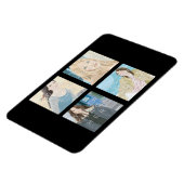 Instagram 4 foto gepersonaliseerd Flexi Magnet ont Magneet (Linkerzijde)