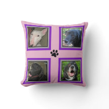 Instagram 4 Foto Pet Family-Paars Lijst-Roze