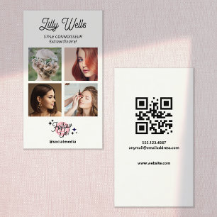 Instagram 4 Foto Social Media, Script Volg ons Visitekaartje