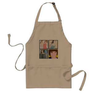 Instagram 4 Photo Personalized Apron Design Standaard Schort