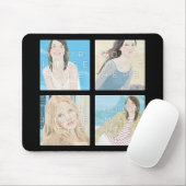 Instagram 4 Photo Personalized Mousepad Design Muismat (Met muis)