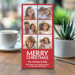 Instagram 6 foto collage met Prettig Kerstfeest Feestdagenkaart