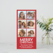 Instagram 6 Foto-collage met prettige kerst Feestdagenkaart (Staand voorkant)