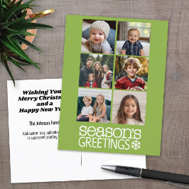 Instagram 6 fotocollage - achtergrond limoen feestdagenkaart