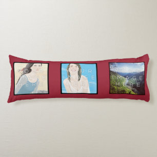 Instagram 6-Photo Red Custom Body Pillow Lichaamskussen