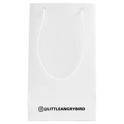 Instagram aangepaste naam cadeautaszak ontwerp klein cadeauzakje (Voorkant)
