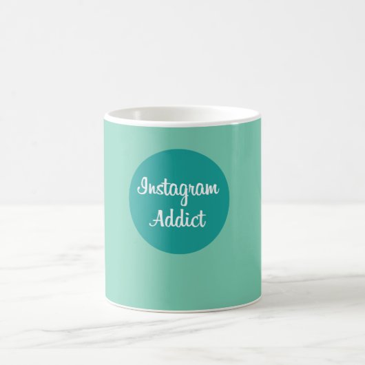 Instagram addict mug koffiemok (Center)