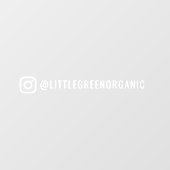 Instagram Autopleister | Uw Instagram Naam Raamsticker (Vel)