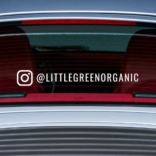 Instagram Autopleister Uw Instagram Naam Raamsticker
