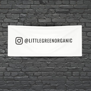 Instagram-banner   Uw Instagramnaam 2,5' x 6' Spandoek