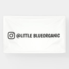 Instagram-banner | Uw Instagramnaam Spandoek