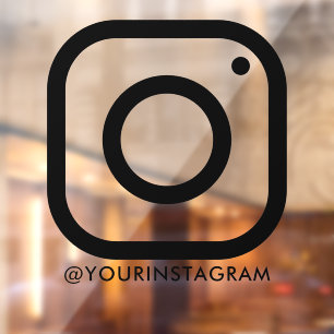 instagram bedrijf sociale media venster autodecel raamsticker