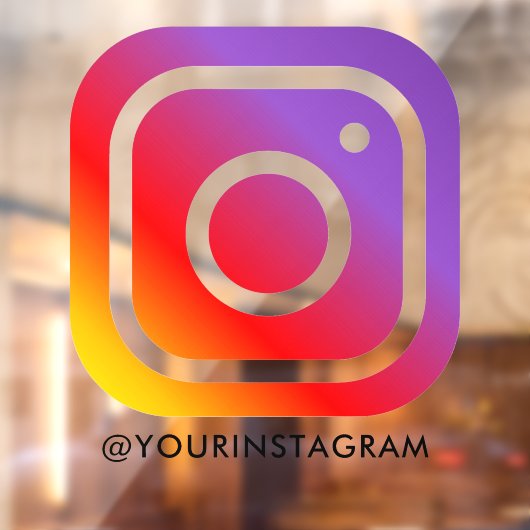 instagram bedrijf sociale media venster autodecel raamsticker (Vel 2)